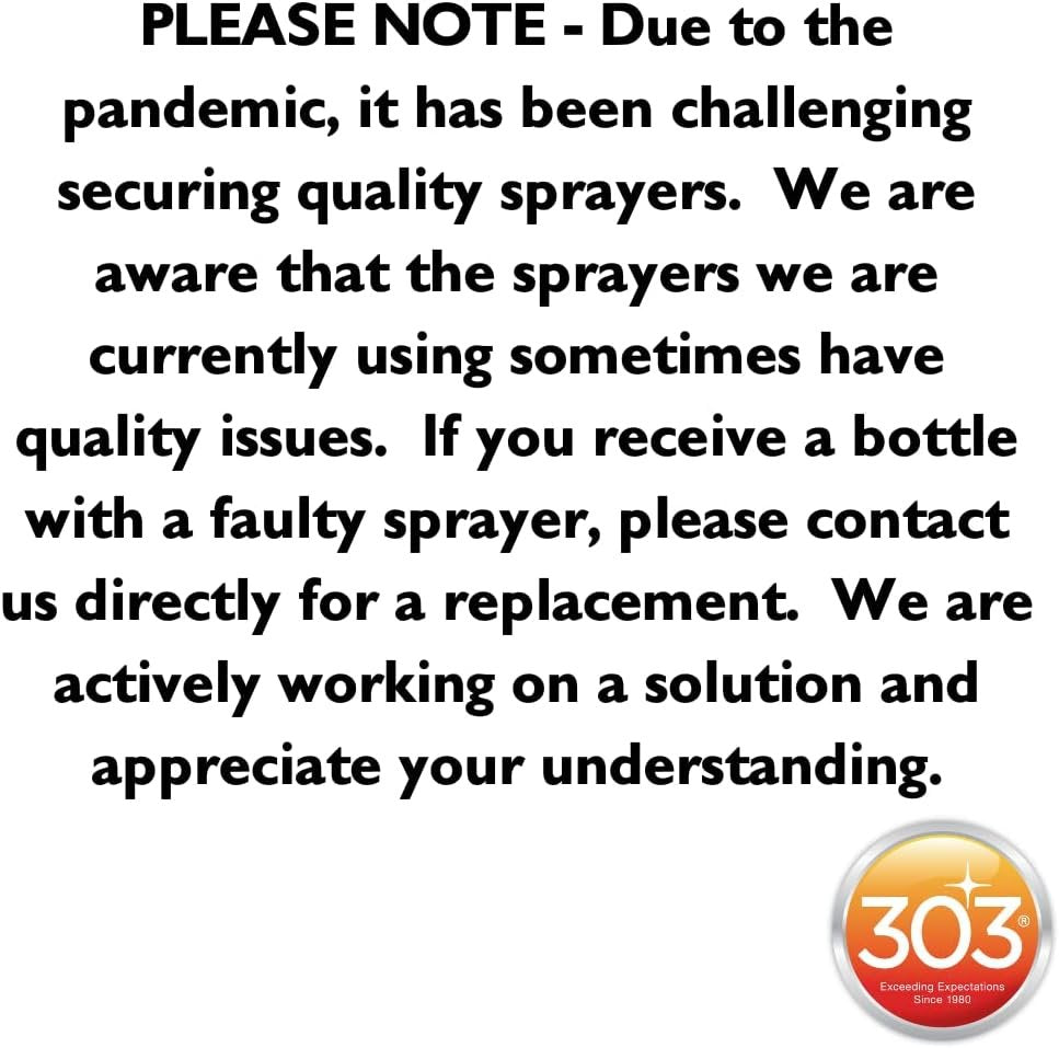 303 Marine Fabric Guard - For Marine Fabrics - Restores Lost Water Repellency To Factory New Levels - Repels Moisture And Stains, 32 fl. oz. (30604CSR-6PK)