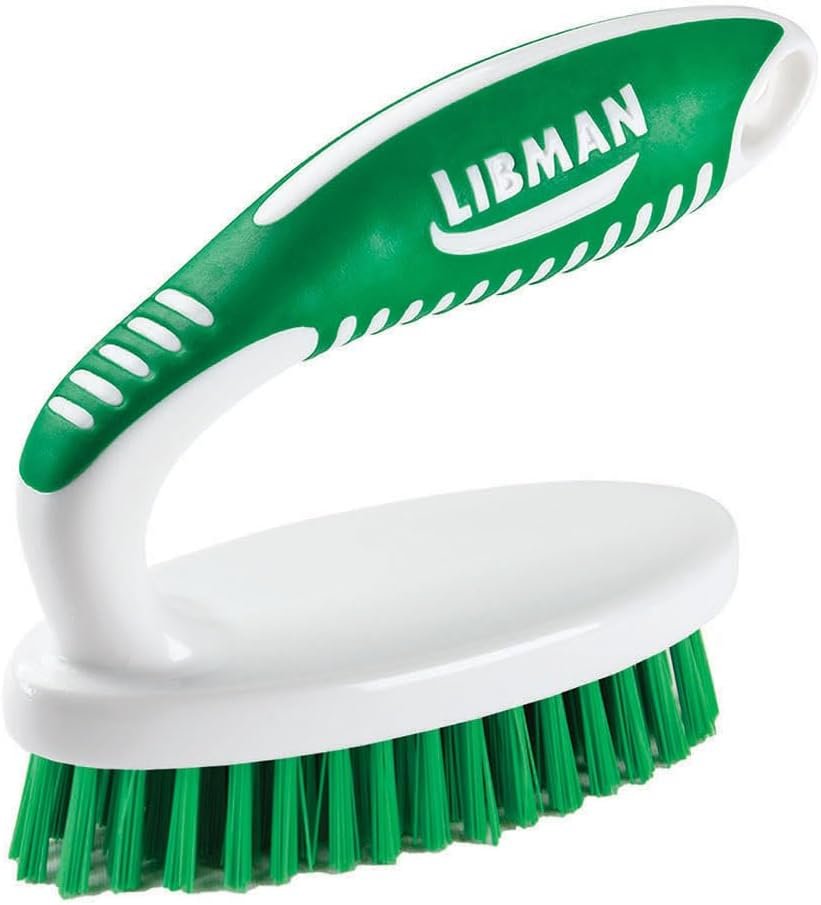 Libman Scrub Brush Kit | for Grout, Tile, Bathroom, Carpet, Kitchen, and Household Messes | Strong Fibers for Tough Cleaning