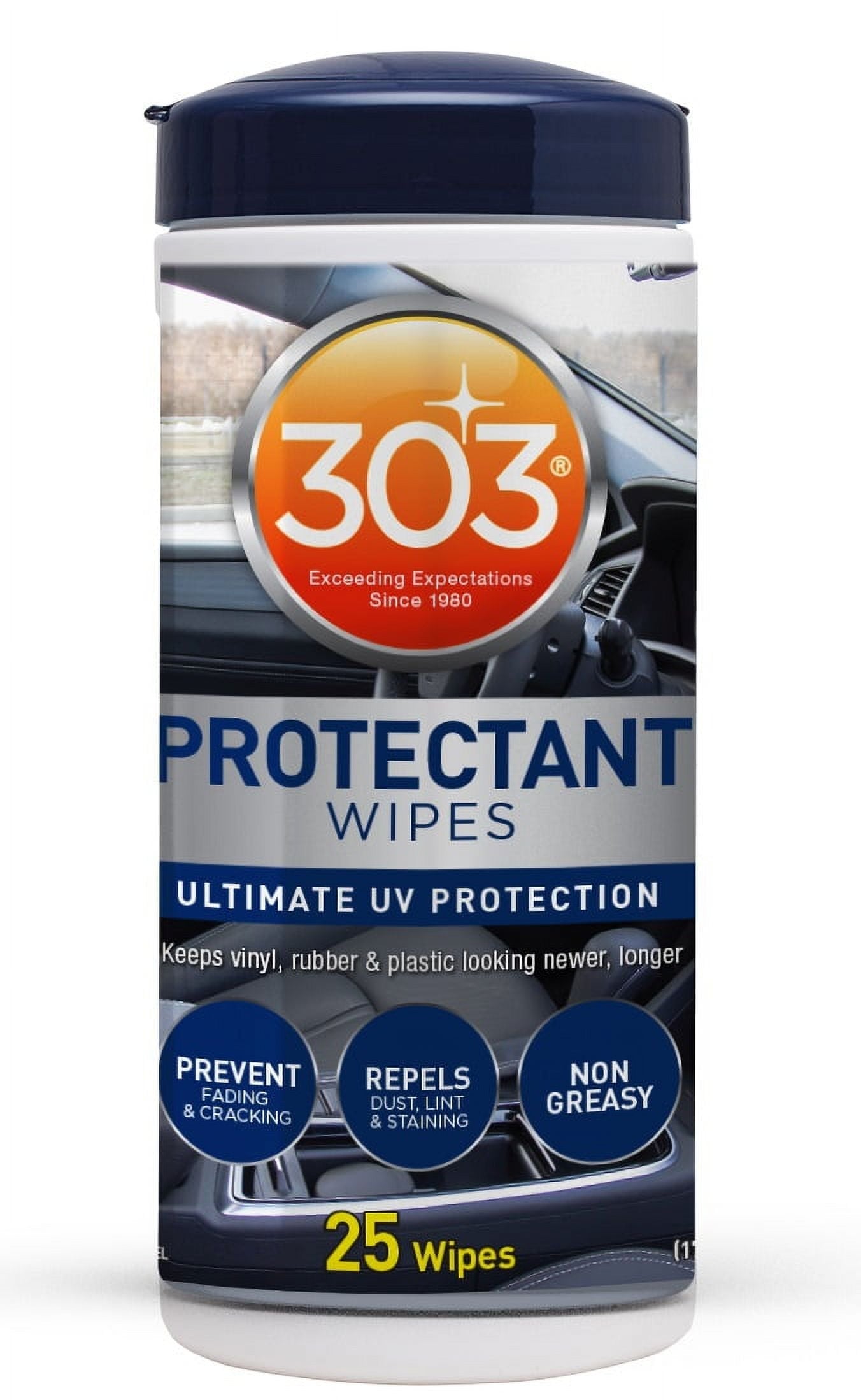 303 Products 30397303 Auto Protectant Wipes - 25 Count