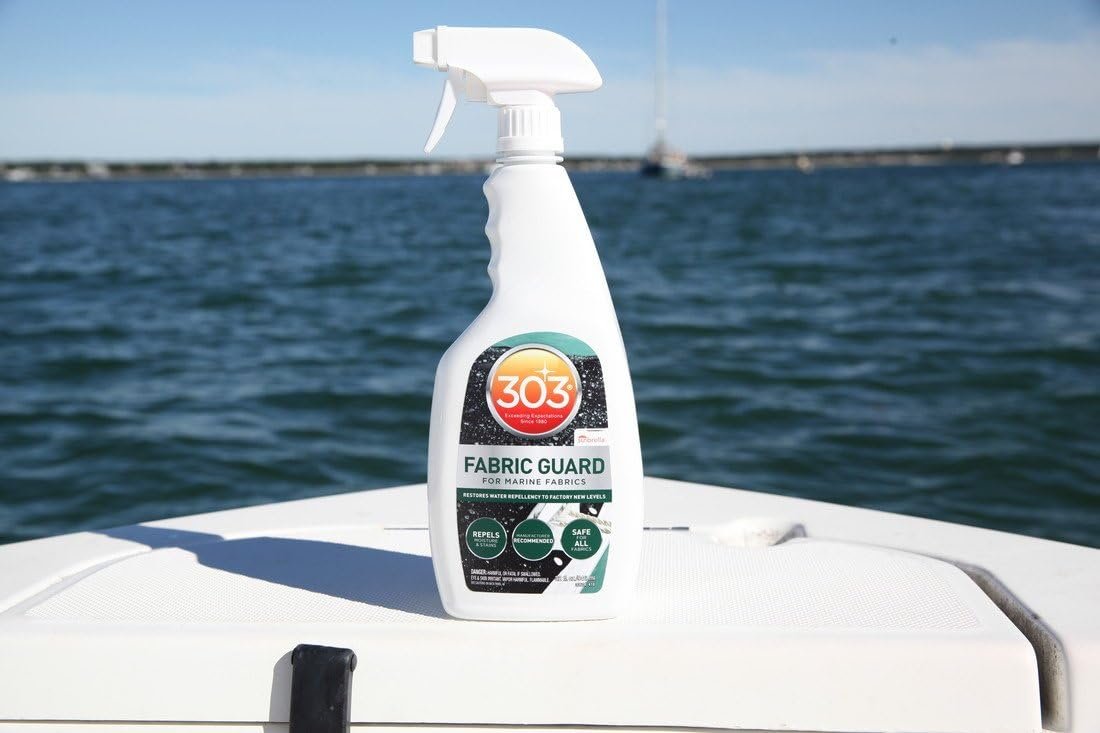 303 Marine Fabric Guard - For Marine Fabrics - Restores Lost Water Repellency To Factory New Levels - Repels Moisture And Stains, 32 fl. oz. (30604CSR-6PK)