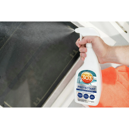 303 Marine Aerospace Protectant Spray – UV Protection, Repels Dust & Dirt, Restores Matte Finish, Ideal for Boats & Patio Cleaning, 32oz