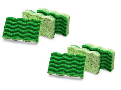 Libman All-Purpose Non-Scratch Easy Rinse Sponges | 3-Count (Pack of 2)
