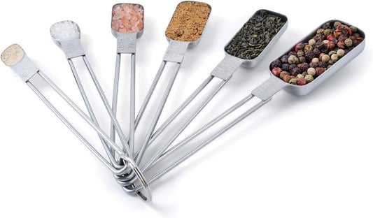 Fox Run Measuring Spoon Set, Stainless Steel, 6-Piece