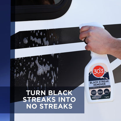 303 Products Black Streak Remover - Removes Black Streaks and Dirt, Provides A Clean, Streak-Free Finish on RVs, Campers, Pop-Ups, Motorhomes & Boats