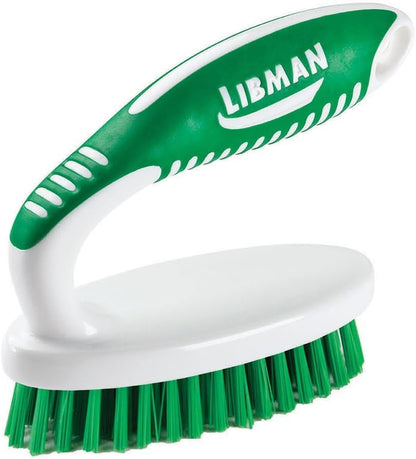 Libman Scrub Brush Kit | for Grout, Tile, Bathroom, Carpet, Kitchen, and Household Messes | Strong Fibers for Tough Cleaning