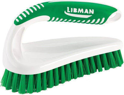 Myriad Bundles Libman Premium Reusable Latex Gloves (Two Pairs) - With Grout, Power, and Long Handled Scrub Brushes