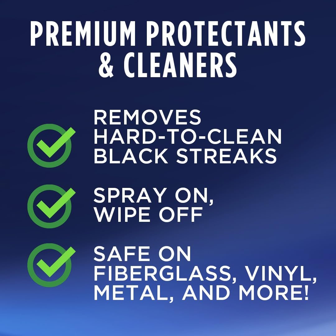 303 Products Black Streak Remover - Removes Black Streaks and Dirt, Provides A Clean, Streak-Free Finish on RVs, Campers, Pop-Ups, Motorhomes & Boats