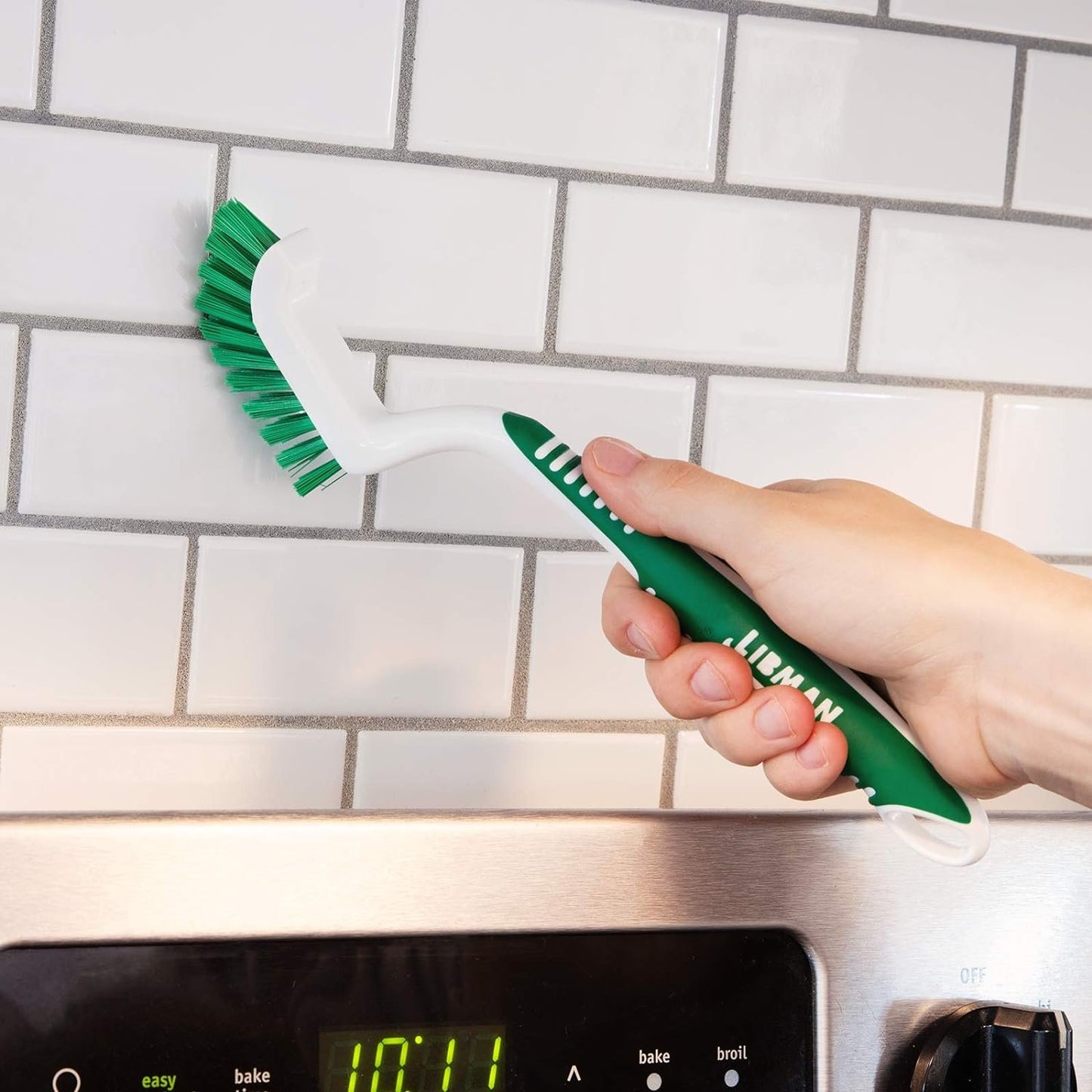 Libman Scrub Brush Kit | for Grout, Tile, Bathroom, Carpet, Kitchen, and Household Messes | Strong Fibers for Tough Cleaning