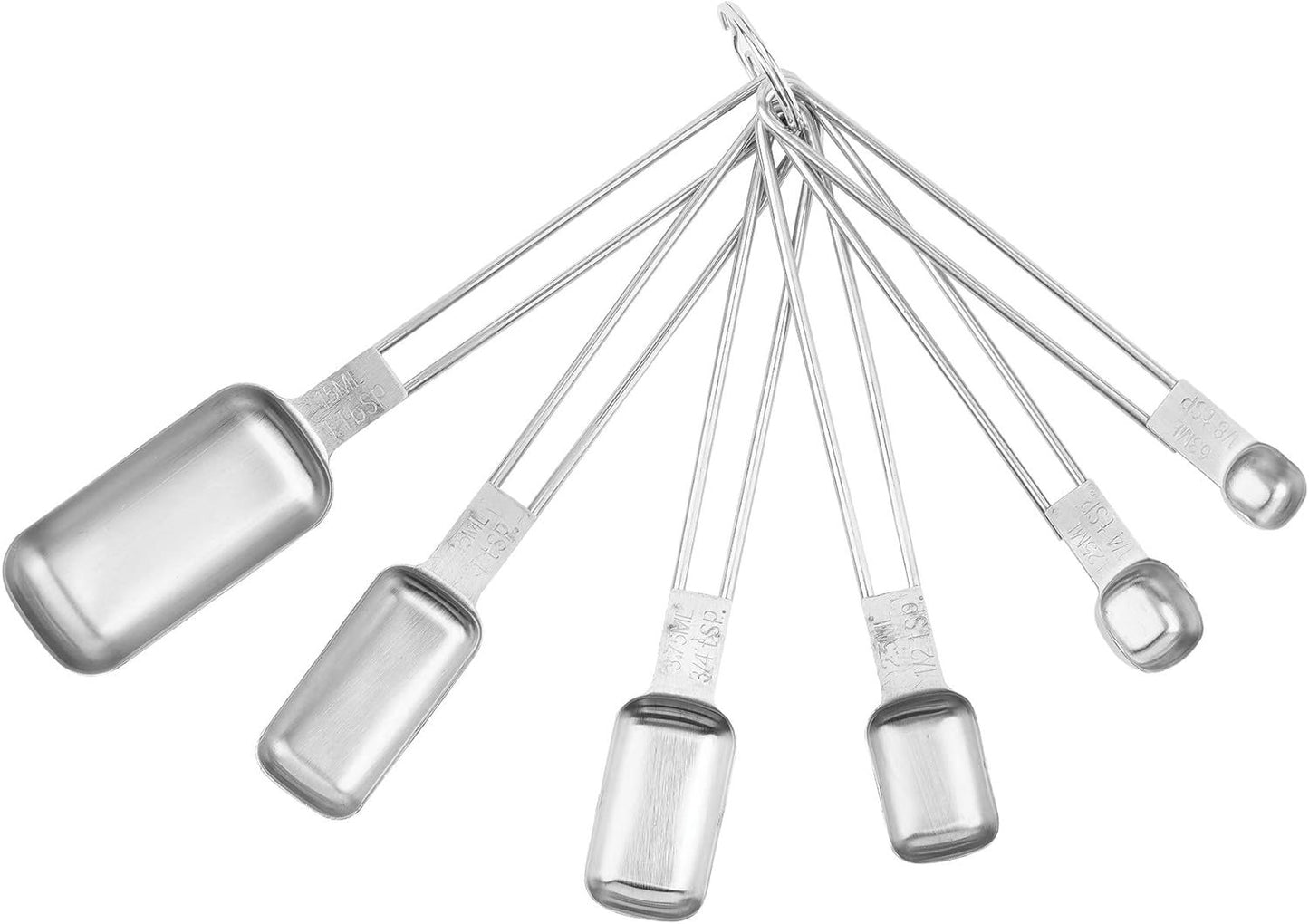 Fox Run Measuring Spoon Set, Stainless Steel, 6-Piece