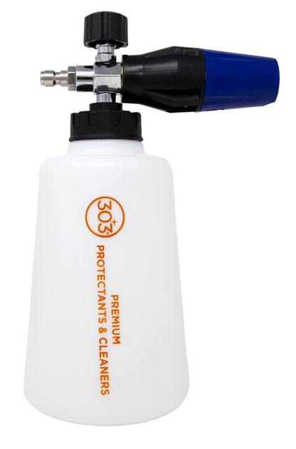 303 Products Foam Cannon for Pressure Washer, Heavy Duty Foam Gun with Anti-Corrosive Stainless-Steel Fitting & Adjustable Foam Spray for Car Wash & Detailing, 2L Reservoir (39030)