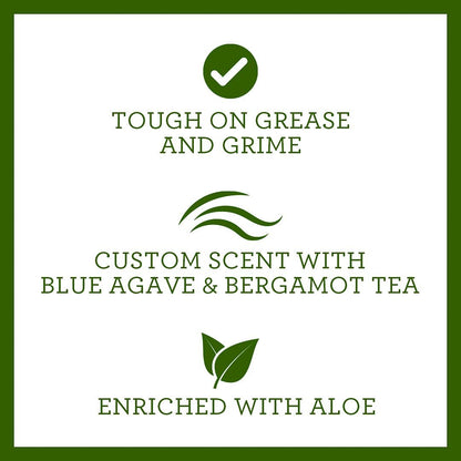 TriNova Natural Dish Soap Organic Formula - for Cleaning Dishes & Washing All Kitchen Items. Powerful & Eco Friendly Cleaner (6, 2-Pack of 24 oz Bottles)