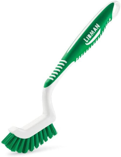 Myriad Bundles Libman Premium Reusable Latex Gloves (Two Pairs) - With Grout, Power, and Long Handled Scrub Brushes