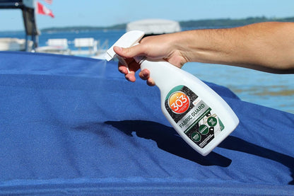 303 Products Marine Fabric Guard - Restores Water and Stain Repellency To Factory New Levels, Simple and Easy To Use, Manufacturer Recommended, Safe For All Fabrics, 32oz (30604CSR) Packaging May Vary