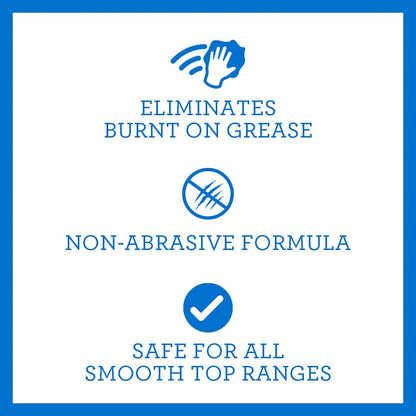 TriNova Premium Cooktop Cleaner and Scrubbing Pads. Best Cleaning Kit for Smooth Top Ranges & Stoves of Glass, Ceramic. Non-Abrasive and Scratch Free scouring sponges with Cream Formula