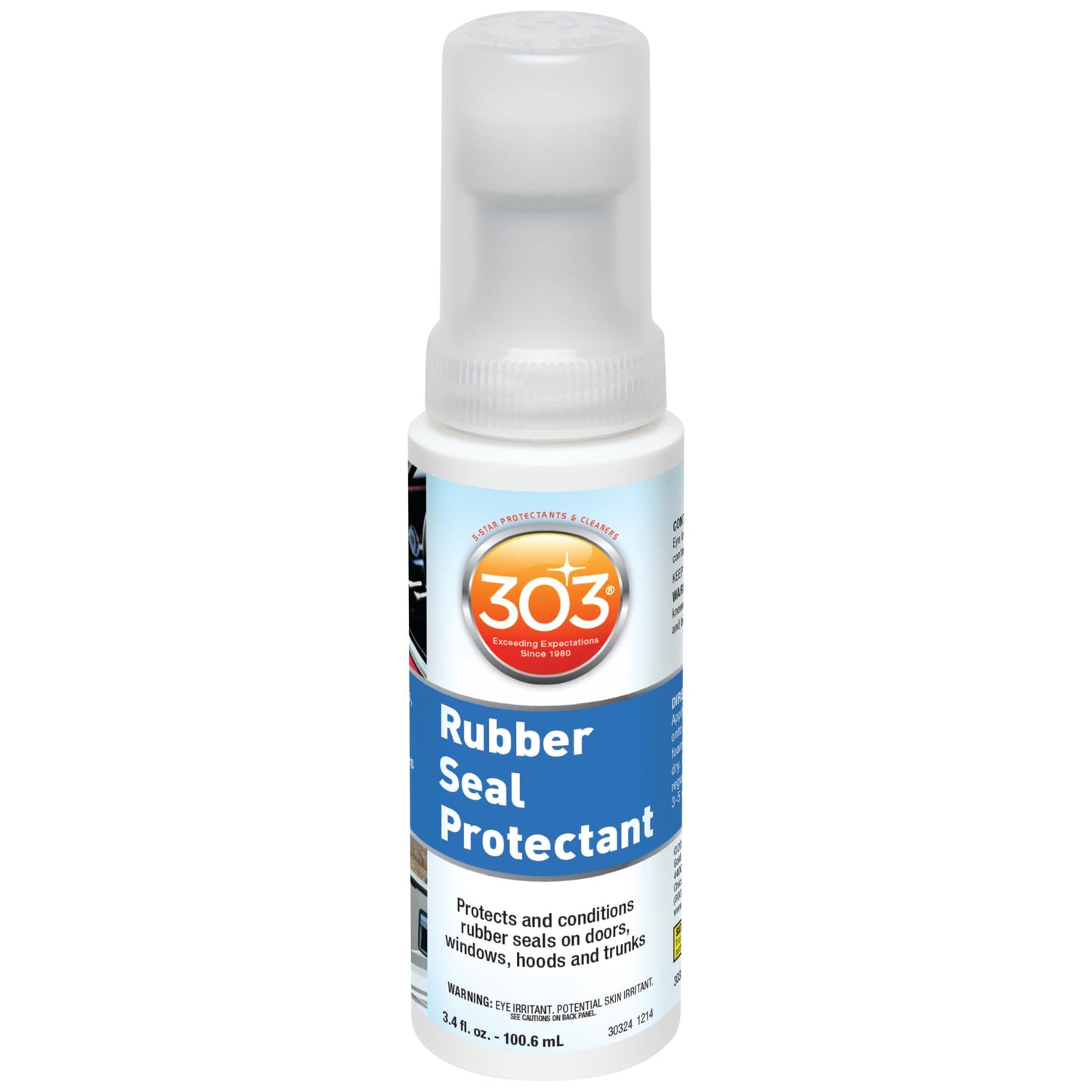 303 Products Rubber Seal Protectant – Windows, Hoods, Trunks, Rejuvenates Color & Flexibility of Old & Dry Seals, Weatherproofing & UV Protection, 3.4 fl.oz (Pack of 3)