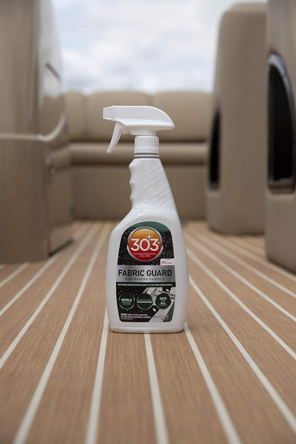 303 Marine Fabric Guard - For Marine Fabrics - Restores Lost Water Repellency To Factory New Levels - Repels Moisture And Stains, 32 fl. oz. (30604CSR-6PK)