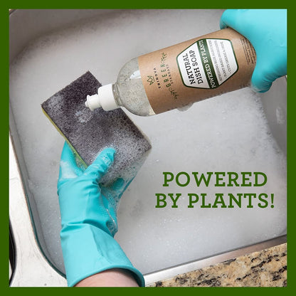 TriNova Natural Dish Soap Organic Formula - for Cleaning Dishes & Washing All Kitchen Items. Powerful & Eco Friendly Cleaner (6, 2-Pack of 24 oz Bottles)