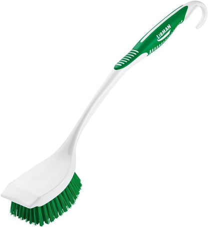 Myriad Bundles Libman Premium Reusable Latex Gloves (Two Pairs) - With Grout, Power, and Long Handled Scrub Brushes